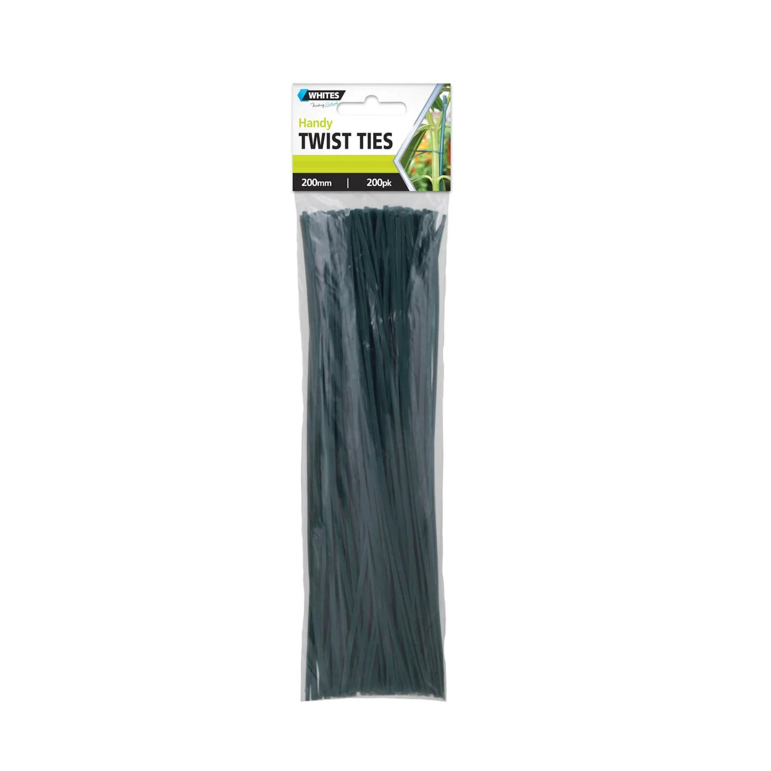 200mm Whites Handy Twist Ties - Pack Of 200