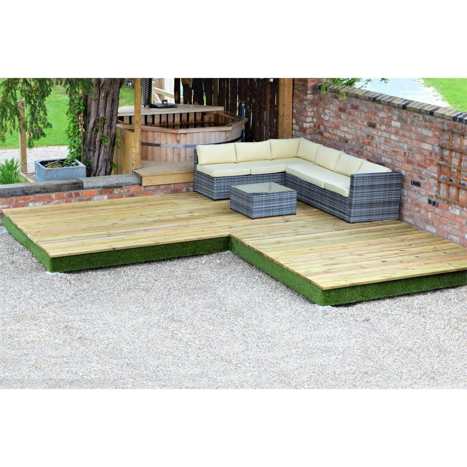 None Swift Deck Complete Decking Kit - Corner - 4.75 X 4.7m