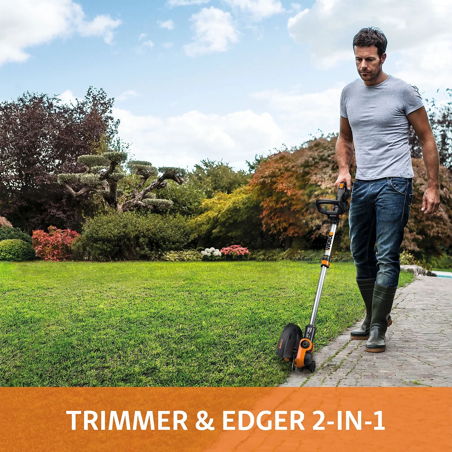 Worx GT 3.0 20v 2.0Ah Cordless Grass Trimmer - 30cm - Image 5