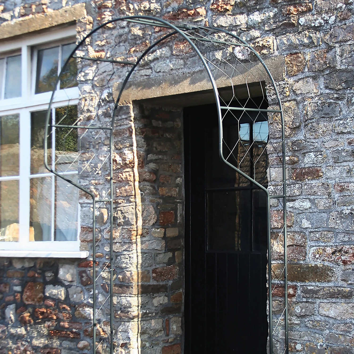 Agriframes Round Garden Portico 2.7m - Black - Image 2